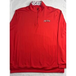 Old Row Men's 3XL Red Tailgate 1/4 Zip Pullover - NWT